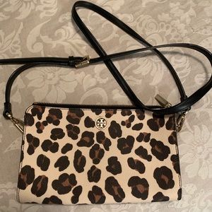 Tory Burch authentic ocelot Leopard crossbody